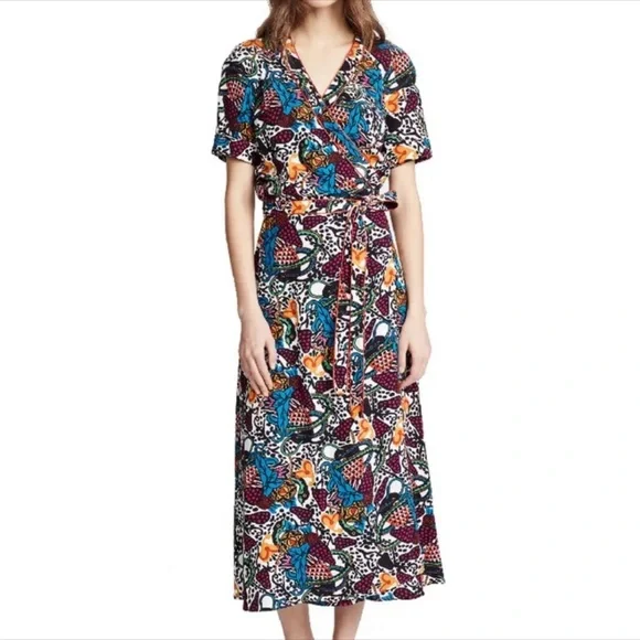 VERONICA BEARD Serena Wrap Dress Sz S/4